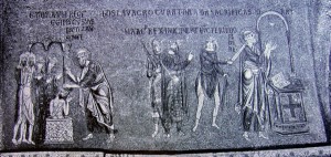 San Matteo battezza Fulvano re d’Etiopia: l’apostolo ucciso (basilica di San Marco, Venezia)